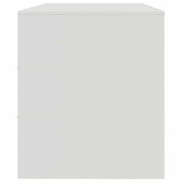 Berkfield Sturdy Tv Cabinet White 99X39X44 Cm Steel - thumbnail 8