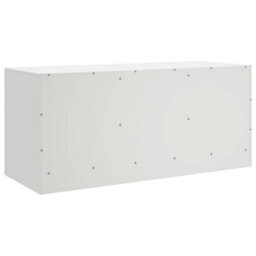 Berkfield Sturdy Tv Cabinet White 99X39X44 Cm Steel - thumbnail 9