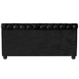 Beliani Waterbed Velvet Avallon 180 X 200 Cm (Eu Super King) Black - thumbnail 9