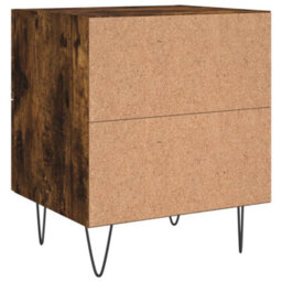 Berkfield Modern Bedside Cabinets 2 Pcs Smoked Oak 40X35X47.5 Cm Engineered Wood - thumbnail 9