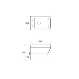 Homestylestore 600mm Black Grey Wc Unit Led Shelf Toilet Pan And Chrome Flush Button - thumbnail 5