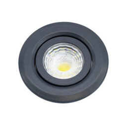 Anthracite 6W Led Downlight - 3K Warm White - Dimmable & Tilt Ip44 - Se Home - thumbnail 2