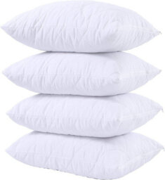 Ameha Pack Of 4 Quilted Pillows Hotel Quality Luxury Soft Anti Allergic Indoor/outdoor Filled Pillow - thumbnail 9