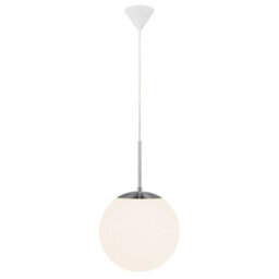 Nordlux Cafe Glass Pendant Light Hand Blown Glass White,mains - thumbnail 5