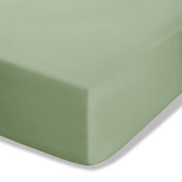 Catherine Lansfield Bedroom Easy Iron Percale Combed Fitted Sheet 25Cm Depth Sage Green - thumbnail 2