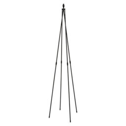 Woodside 1.8M Metal Garden Tepee Obelisk, Steel Climbing Plant Support Trellis - thumbnail 6