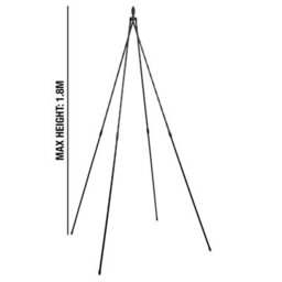 Woodside 1.8M Metal Garden Tepee Obelisk, Steel Climbing Plant Support Trellis - thumbnail 7
