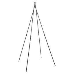 Woodside 1.8M Metal Garden Tepee Obelisk, Steel Climbing Plant Support Trellis - thumbnail 5