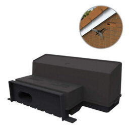 Swift Nesting Brick Box, Black Breeding Bird House For Brick Or Rendered Walls - thumbnail 3