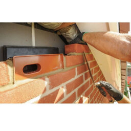Swift Nesting Brick Box, Black Breeding Bird House For Brick Or Rendered Walls - thumbnail 2