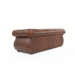 Chesterfield 3 Seater Antique Tan Real Leather Sofa Bespoke In Kimberley Style - thumbnail 7