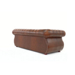Chesterfield 3 Seater Antique Tan Real Leather Sofa Bespoke In Kimberley Style - thumbnail 8