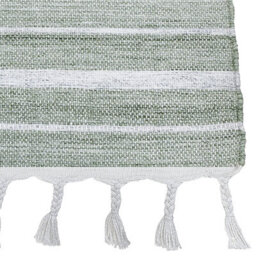 Wyld And Coco Green Area Rug 140 X 200 Cm Handwoven Recycled Stripe - Flat Woven Synthetic. - thumbnail 3