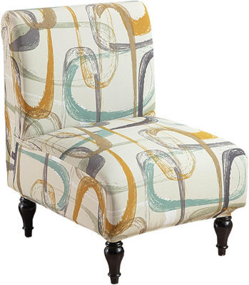 Armless Chair Covers, 1 Piece, Printed Accent Cover, Stretchable Cover For Living Room Bedroom - image 1