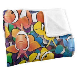 Royce Mcclure Clowning Around Clown Fish Silky Supersoft Blanket Multicoloured (152Cm X 127Cm) - thumbnail 2