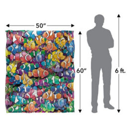 Royce Mcclure Clowning Around Clown Fish Silky Supersoft Blanket Multicoloured (152Cm X 127Cm) - thumbnail 4