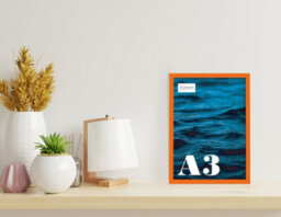 A3 Orange Picture Frame Fits A3 (29.7 X 42Cm - 11.7 X 16.5In) Poster, Photo, Artwork, Or Print. - thumbnail 4