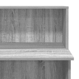 Berkfield Reception Desk Grey Sonoma 100X50X103.5 Cm Engineered Wood - thumbnail 8