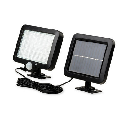 Luminosa Lighting Luminosa Sonic Led Solar Security Wall Light With Pir Black Ip44