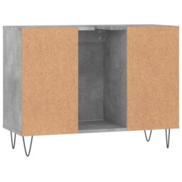 Berkfield Bathroom Cabinet Concrete Grey 80X33X60 Cm Engineered Wood - thumbnail 8