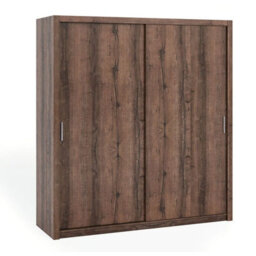 Spacious Bono Sz200 Sliding Door Wardrobe Practical Contemporary Bedroom Monastery Oak - thumbnail 5