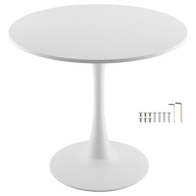 Vevor Round Dining Table, 31.5 In Wood Table For 2-4 Person, Modern Circle Furniture, Leisure Coffee Office Tables - image 1