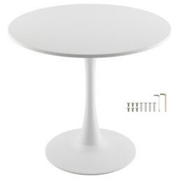 Vevor Round Dining Table, 31.5 In Wood Table For 2-4 Person, Modern Circle Furniture, Leisure Coffee Office Tables - thumbnail 1