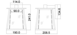 Elstead Walker 1 Light Small Outdoor Wall Lantern Bronze Ip44, E27 - thumbnail 3