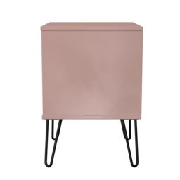 Anzio Matt Kobe Pink 2 Drawer Non-Extendable Bedside Table (H)574mm (W)450mm (D)395mm - thumbnail 6