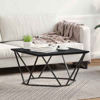 Berkfield Coffee Table Black Oak 80X80X45 Cm Engineered Wood - image 1