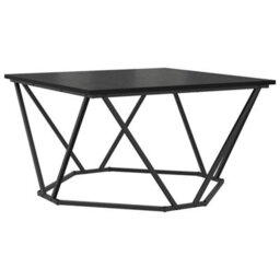 Berkfield Coffee Table Black Oak 80X80X45 Cm Engineered Wood - thumbnail 2