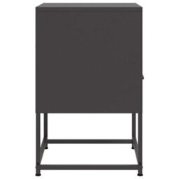 Berkfield Bedside Cabinet Black 36X39X60.5 Cm Steel - thumbnail 7