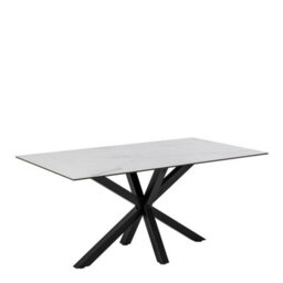 Furniture To Go Heaven Dining Table In Ceramic White (L) 160Cm Seats Up To 6
