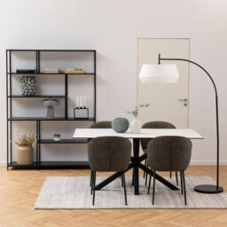 Furniture To Go Heaven Dining Table In Ceramic White (L) 160Cm Seats Up To 6 - thumbnail 3