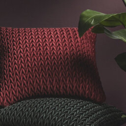 Laurence Llewelyn-Bowen Amory Luxe Red Velvet Filled Cushion