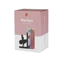 Balvi Marilyn Monroe Famous Skirt Lift Pose Silhoutte Black Metal Bookends - thumbnail 6