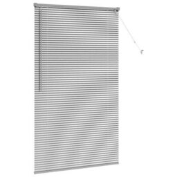 Berkfield Window Blind With Curtains Manual Silver Aluminium - thumbnail 5