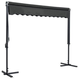 Walplus Free Standing Awning Garden Sun Shade Canopy Gazebo For Back Door, Porch, Patio 300X300 Cm Anthracite - thumbnail 4
