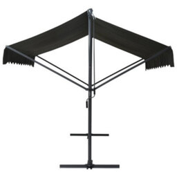 Walplus Free Standing Awning Garden Sun Shade Canopy Gazebo For Back Door, Porch, Patio 300X300 Cm Anthracite - thumbnail 3