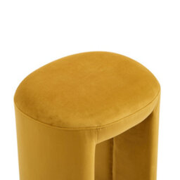 Nordlys Yellow Velvet Living Room Pouf Countryside Style Living Room - thumbnail 7