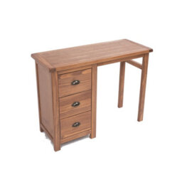 Cabinet Bits Padua 3 Drawer Desk - Dressing Table Brass Cup Handle - thumbnail 3