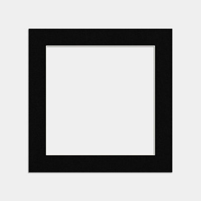 Ak Frames 40X40Cm Black Picture Mounts To Fit 30X30Cm Aperture Size - Mount Board Only (No Frame Included) - image 1
