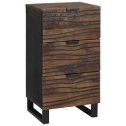Berkfield Sideboard - 40X33.5X75 Cm Solid Mango Wood - thumbnail 1