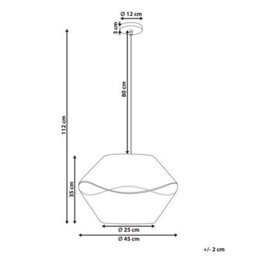 Wyld And Coco Earthloom Pendant Lamp - Handwoven Paper Rope Shade, Natural Boho Ceiling Light, W45 X H112Cm - thumbnail 3
