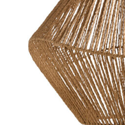 Wyld And Coco Earthloom Pendant Lamp - Handwoven Paper Rope Shade, Natural Boho Ceiling Light, W45 X H112Cm - thumbnail 7