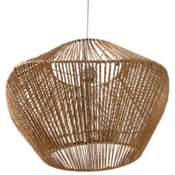 Wyld And Coco Earthloom Pendant Lamp - Handwoven Paper Rope Shade, Natural Boho Ceiling Light, W45 X H112Cm - thumbnail 6