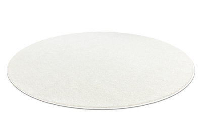 RugsX Eton Plus Circle Carpet Cream, One-Color, Uniform, Plain Circle 150 Cm - image 1