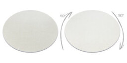 RugsX Eton Plus Circle Carpet Cream, One-Color, Uniform, Plain Circle 150 Cm - thumbnail 3