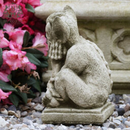 Burgess Resting Gargoyle Stone Statue Outdoor Gremlin Sprite Decoration Garden Ornament Handmade British Sculpture - thumbnail 2