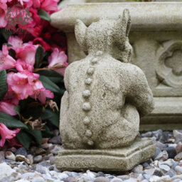 Burgess Resting Gargoyle Stone Statue Outdoor Gremlin Sprite Decoration Garden Ornament Handmade British Sculpture - thumbnail 3